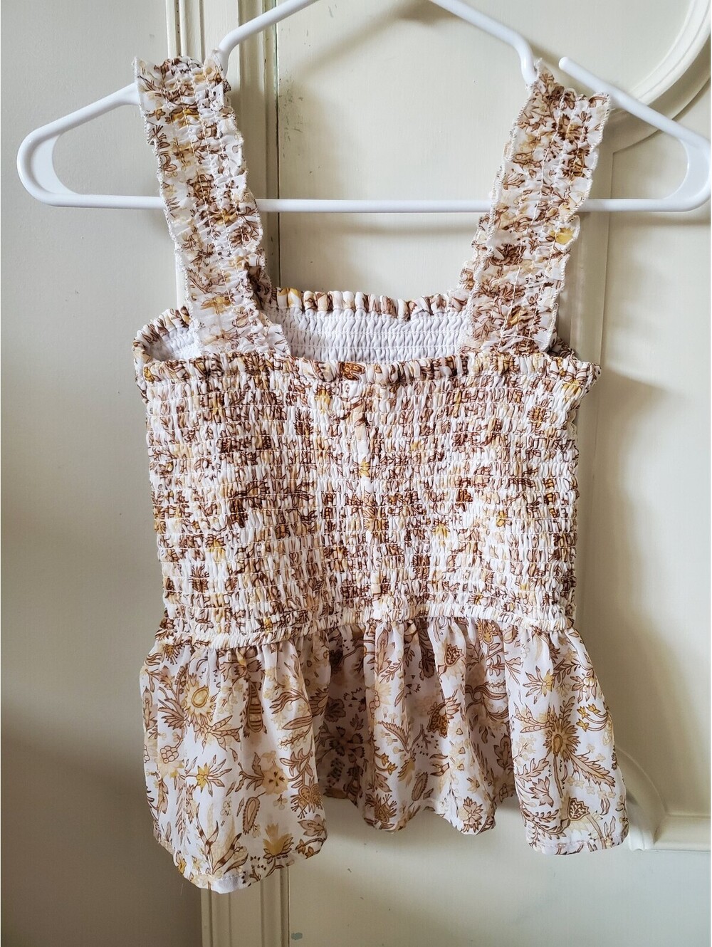 Japna Floral Ruffle Crop Top
